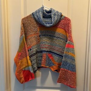 Sincerely Jules Multicolor Patchwork Turtleneck Sweater